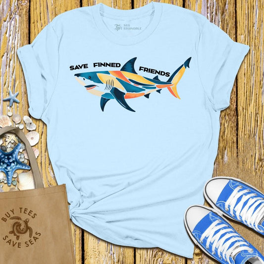 Stylish Light Blue T Shirt