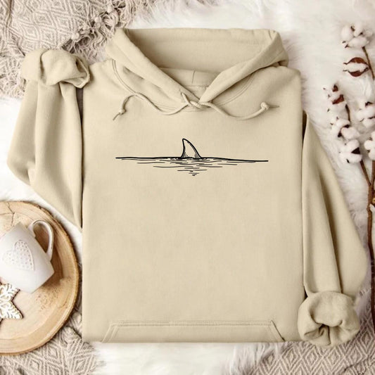 Stylish Sand Beige Ocean Hoodie