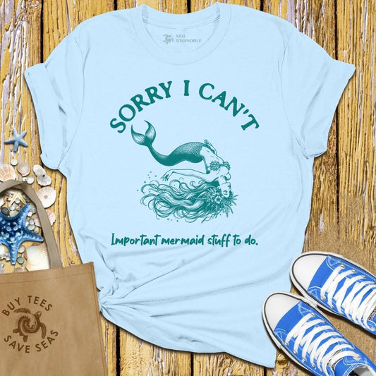 Stylish Light Blue T Shirt