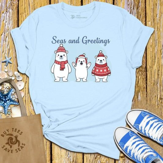 Stylish Light Blue T Shirt