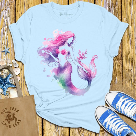 Stylish Light Blue T Shirt