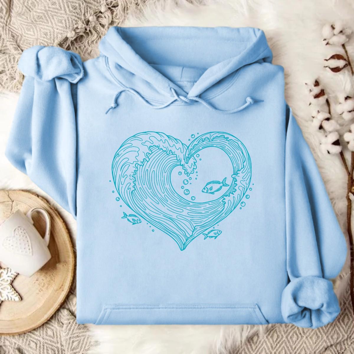 Stylish Light Blue Hoodie