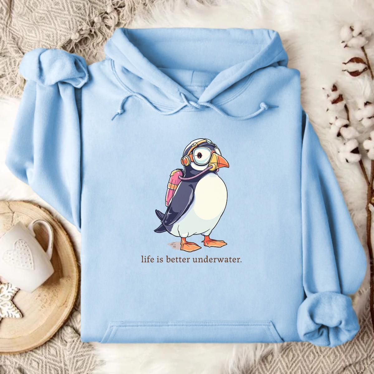 Stylish Light Blue Hoodie