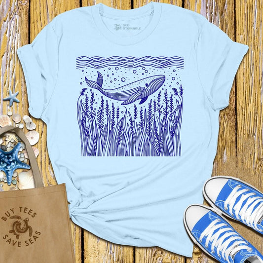 Stylish Light Blue T Shirt