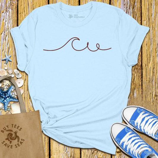 Stylish Light Blue T Shirt