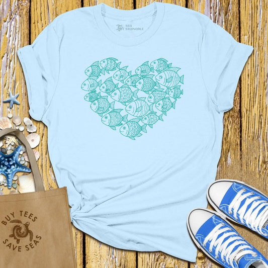Stylish Light Blue T Shirt