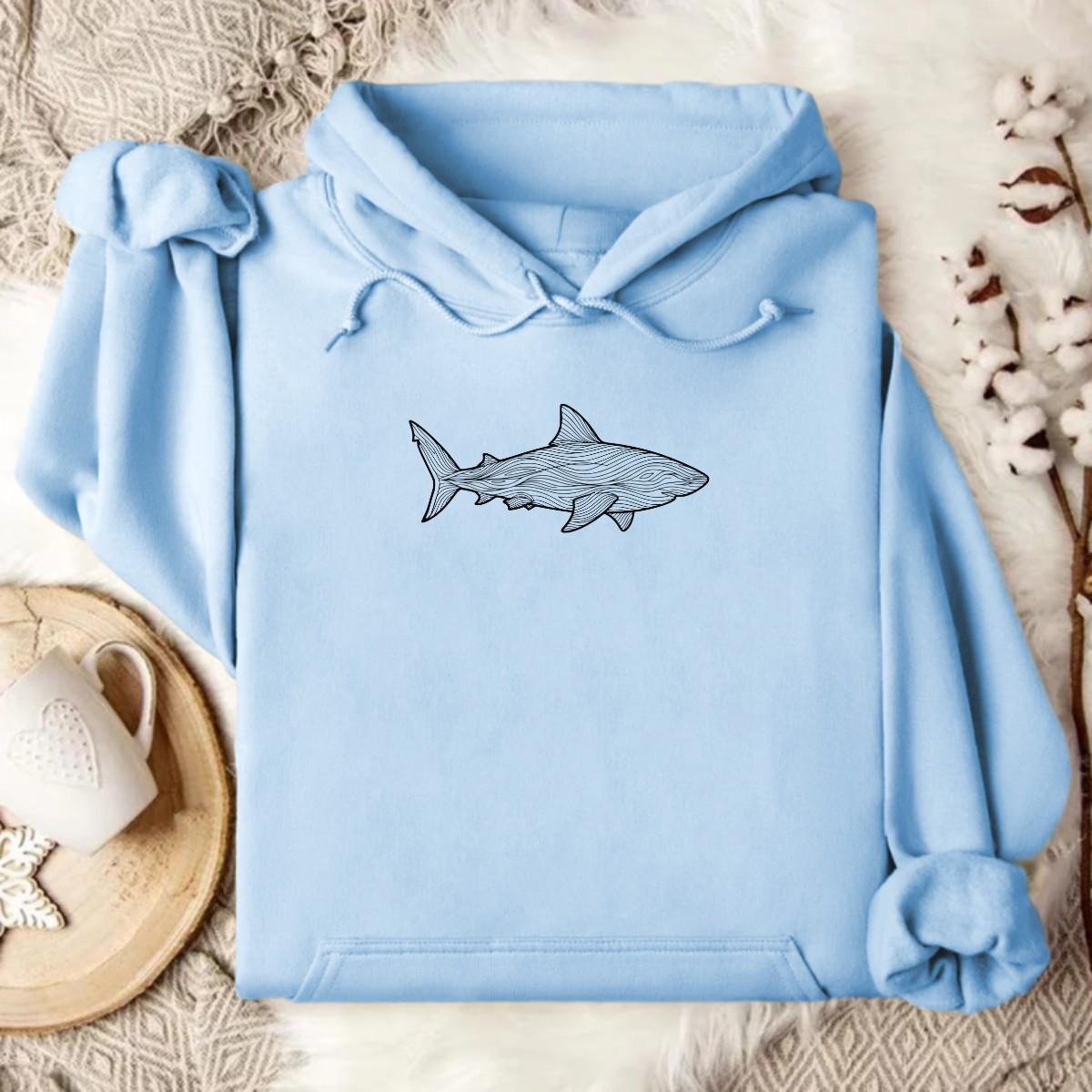 Stylish Light Blue Hoodie