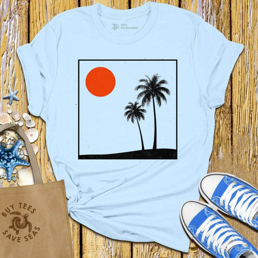 Stylish Light Blue T Shirt