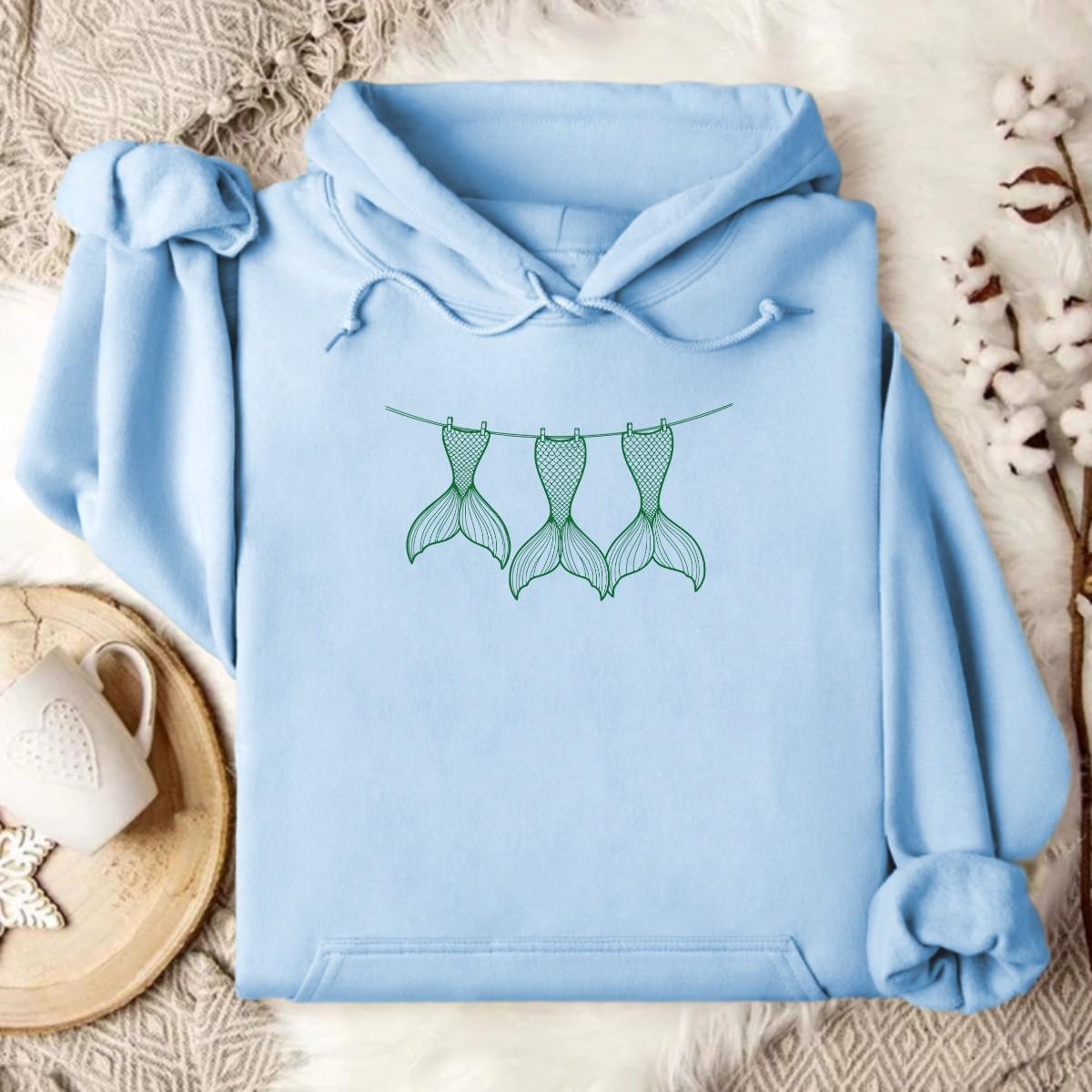 Stylish Light Blue Hoodie