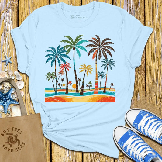 Stylish Light Blue T Shirt