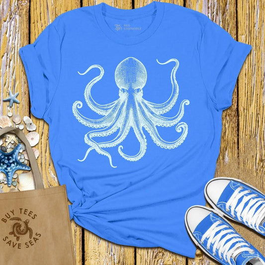 T-Shirt Blue / S Cross My Tentacles T Shirt