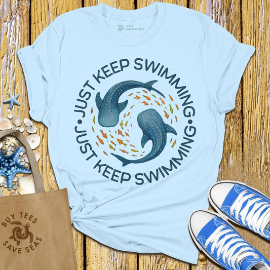 Stylish Light Blue T Shirt