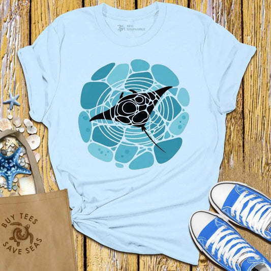 Stylish Light Blue T Shirt
