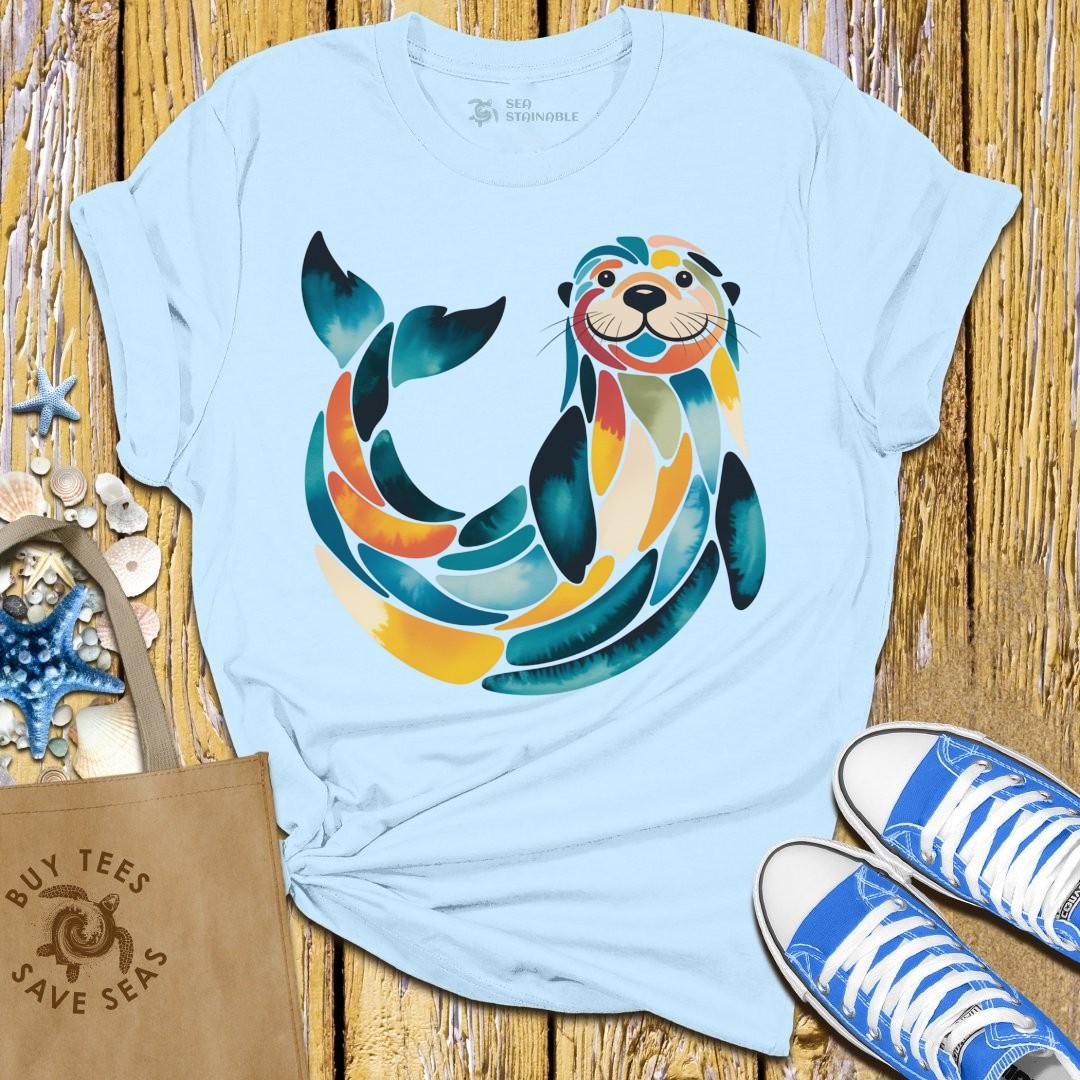 Stylish Light Blue T Shirt
