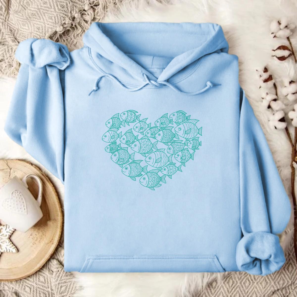 Stylish Light Blue Hoodie