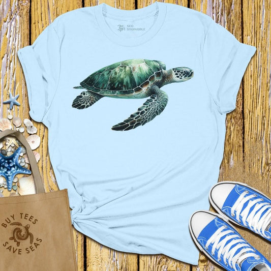 Stylish Light Blue T Shirt