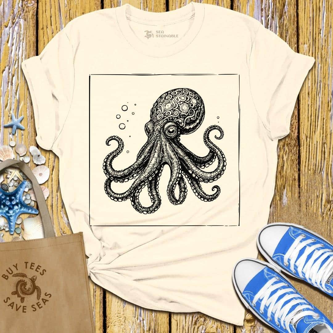 T-Shirt Sand / S Ornate Octopus T Shirt