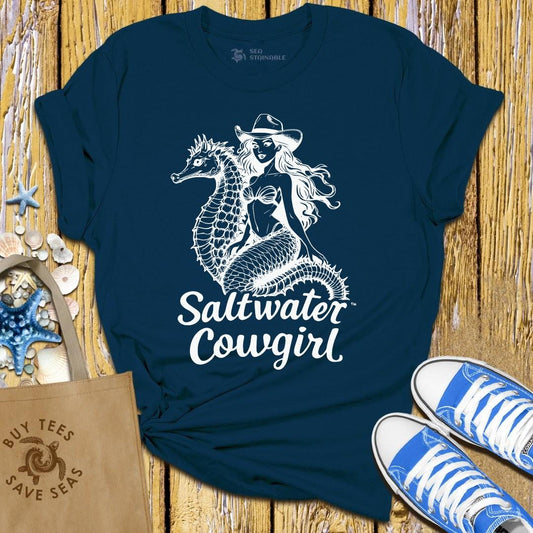 T-Shirt Navy / S Saltwater Cowgirl T Shirt