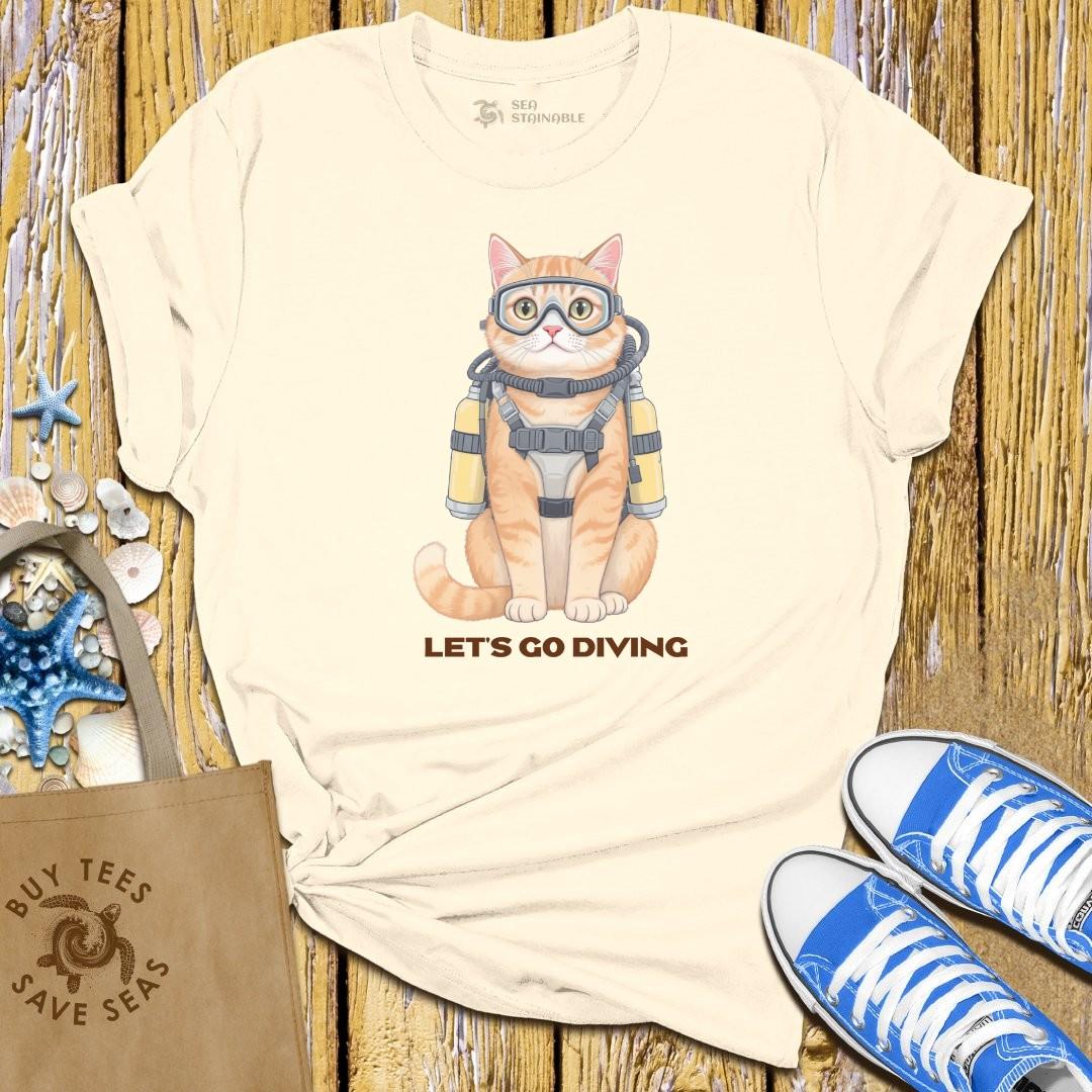 T-Shirt Sand / S Scuba Cat T Shirt