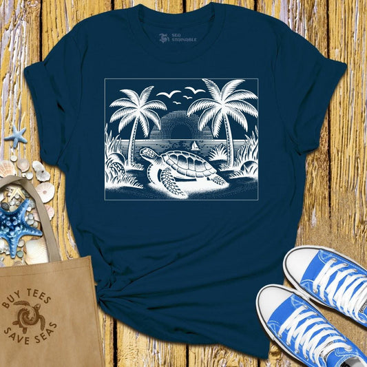 T-Shirt Navy / S Turtle Beach T Shirt