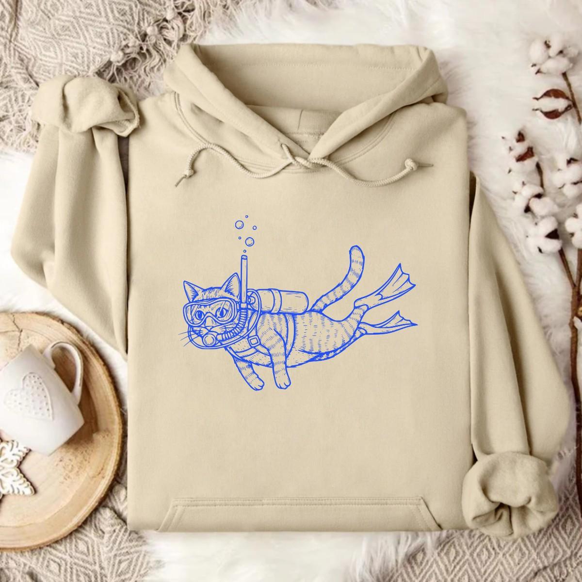 Stylish Sand Beige Ocean Hoodie
