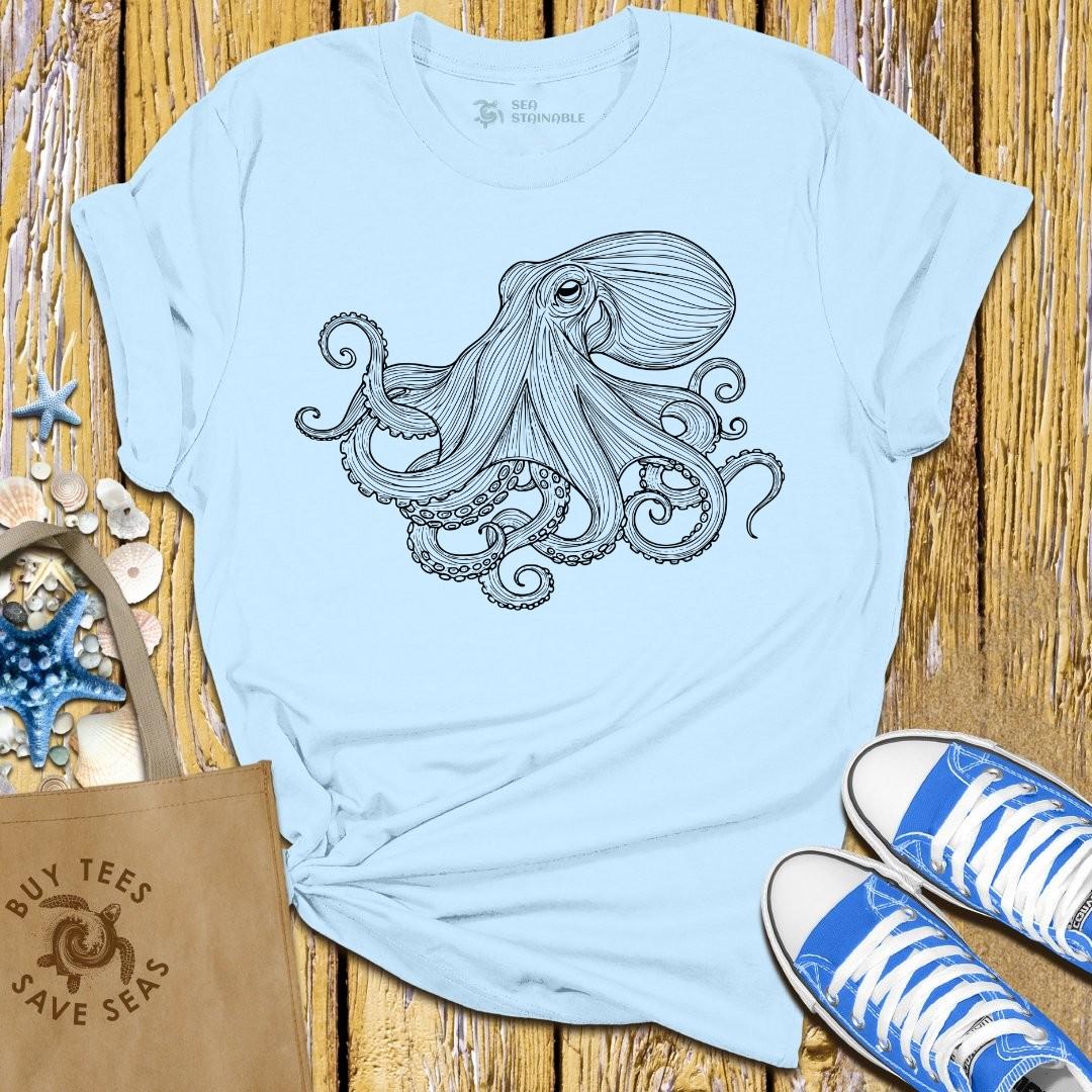 Stylish Light Blue T Shirt