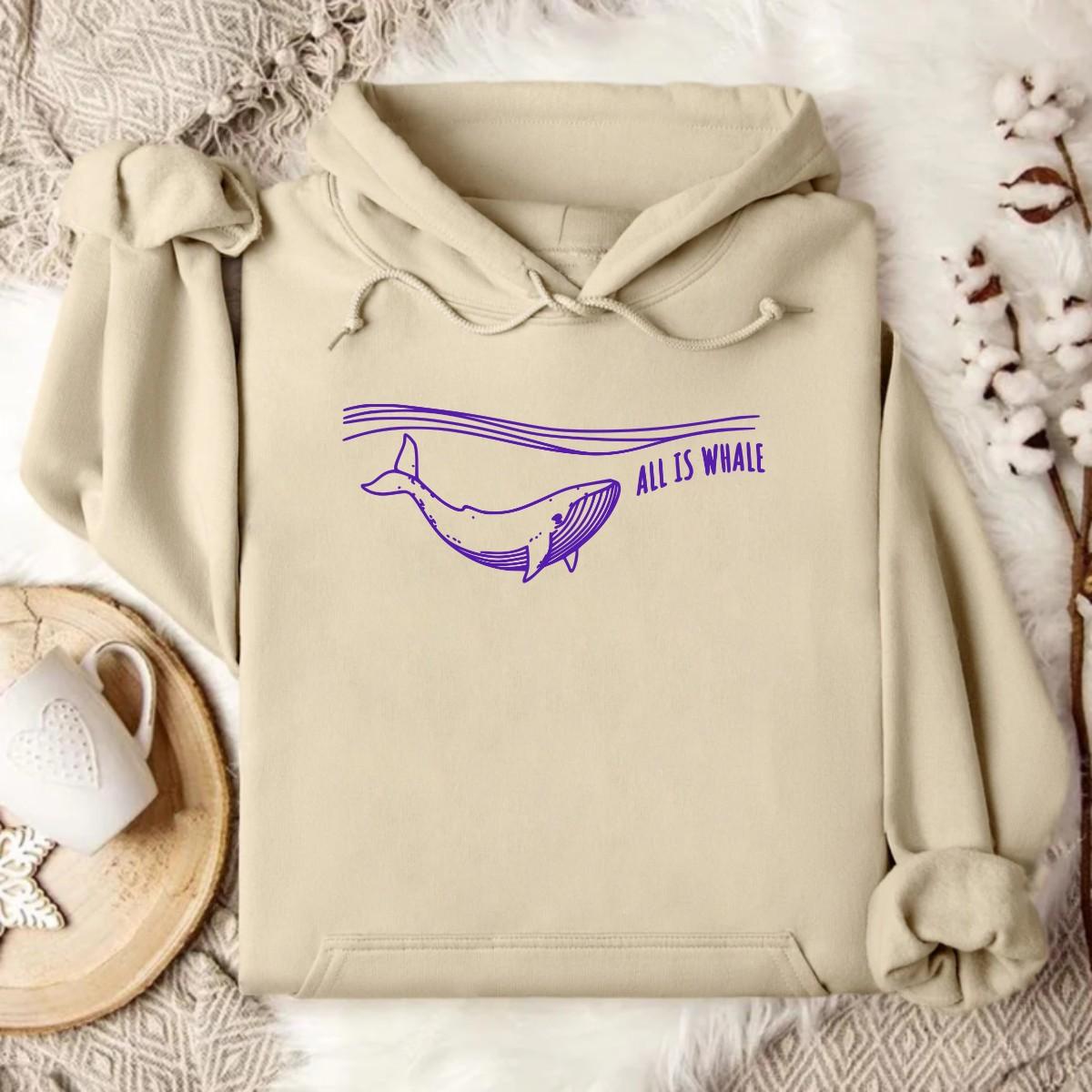 Stylish Sand Beige Ocean Hoodie