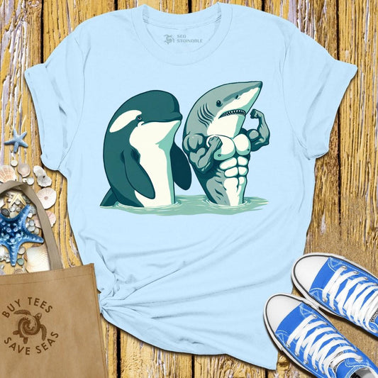 Stylish Light Blue T Shirt