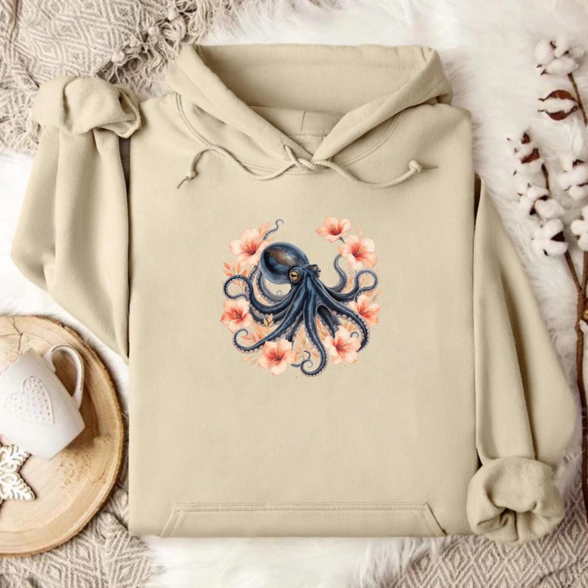 Stylish Sand Beige Ocean Hoodie