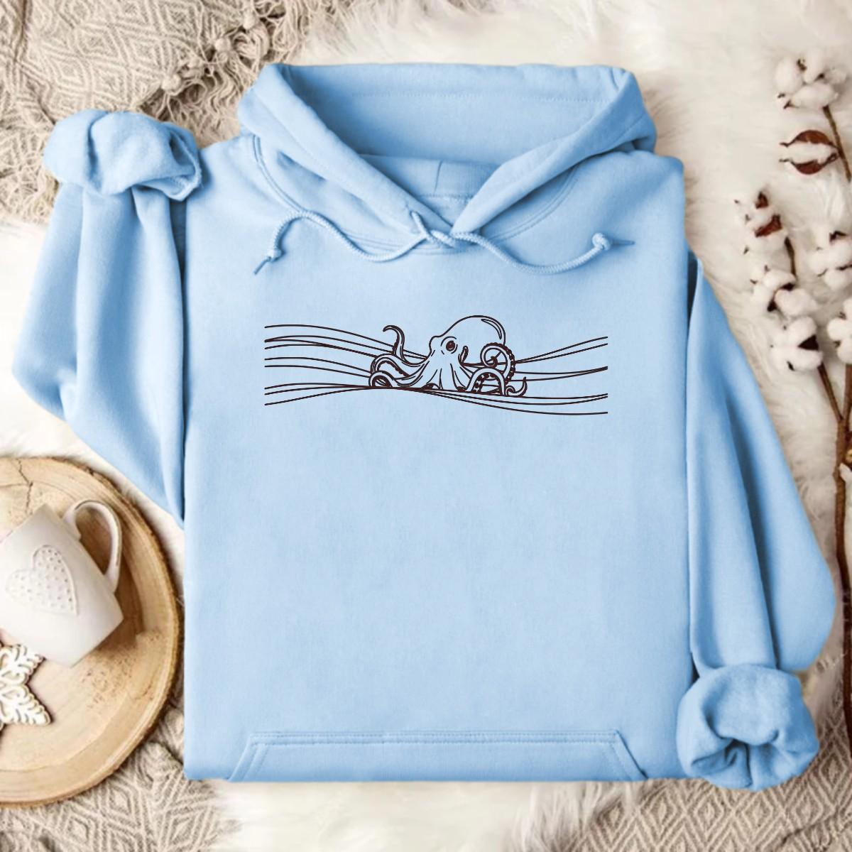 Stylish Light Blue Hoodie