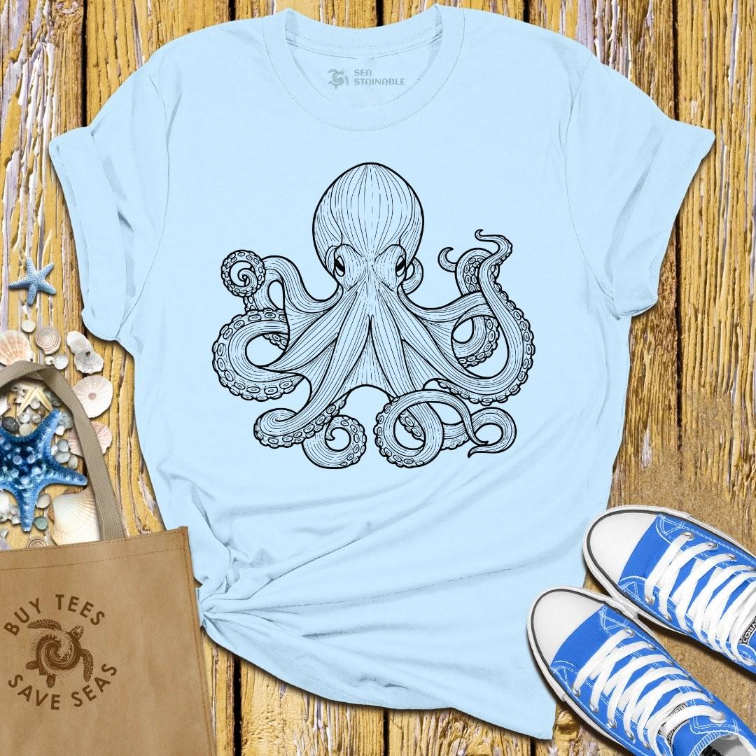 Stylish Light Blue T Shirt