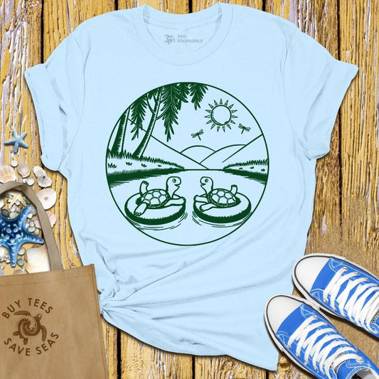 Stylish Light Blue T Shirt