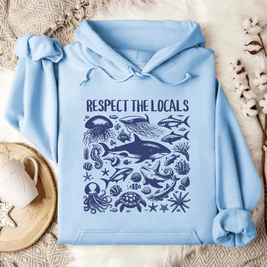 Stylish Light Blue Hoodie