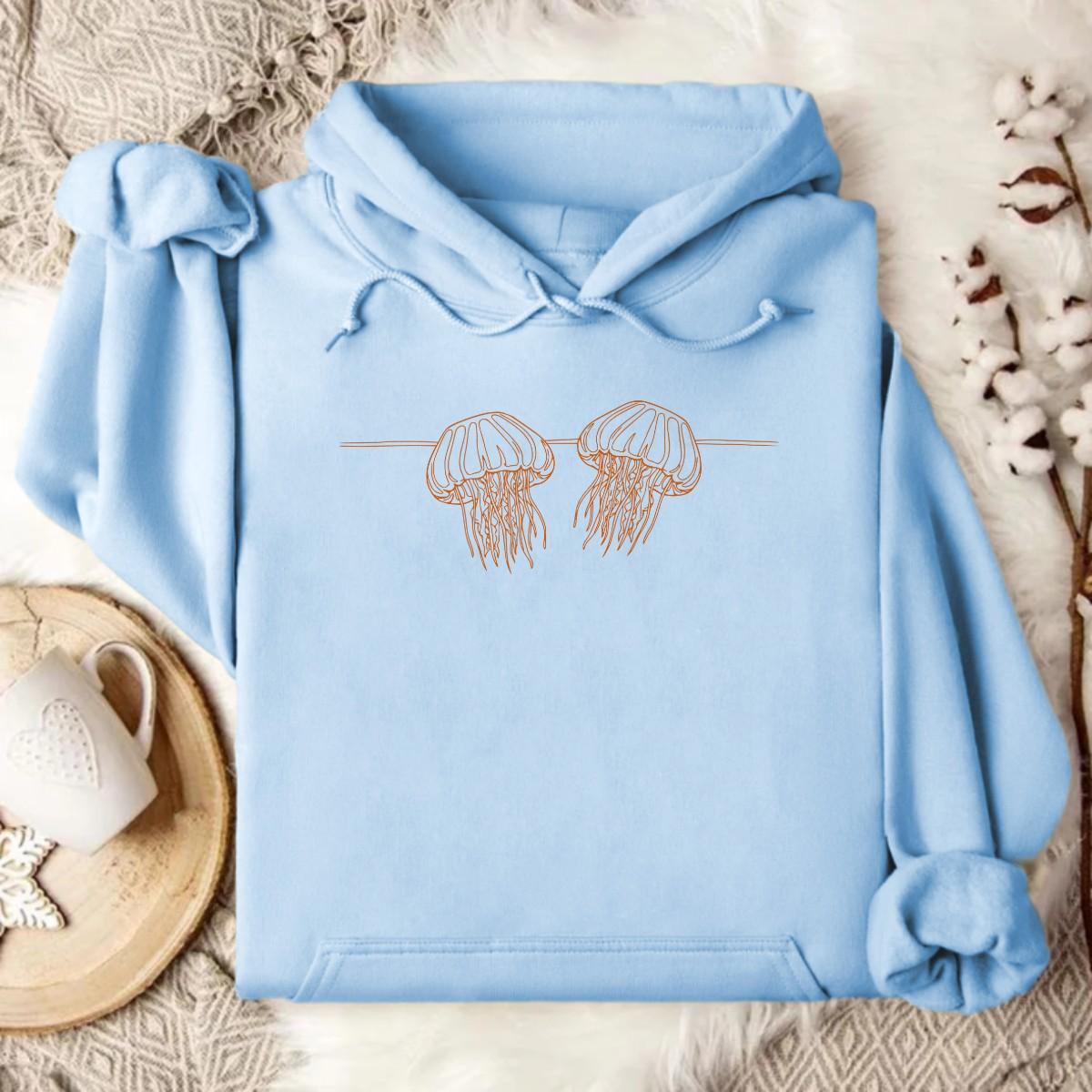 Stylish Light Blue Hoodie