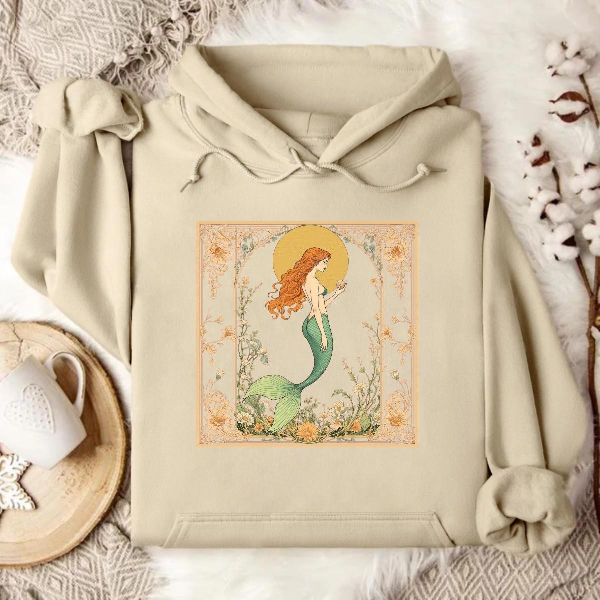Stylish Sand Beige Ocean Hoodie
