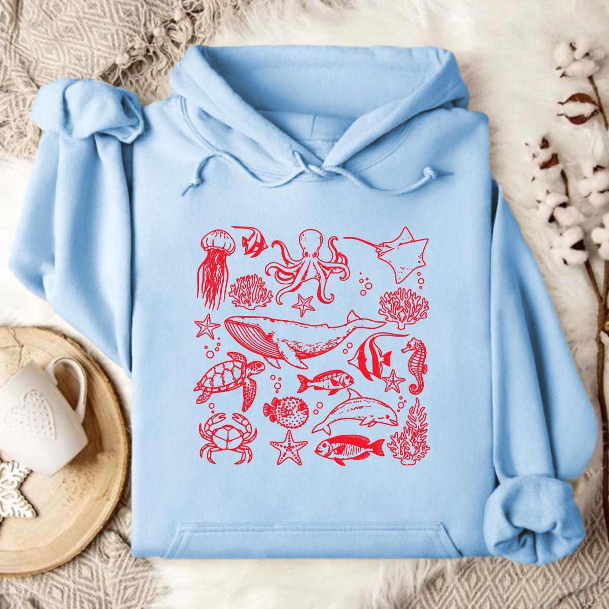Stylish Light Blue Hoodie