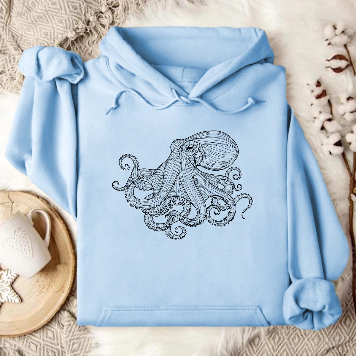 Stylish Light Blue Hoodie