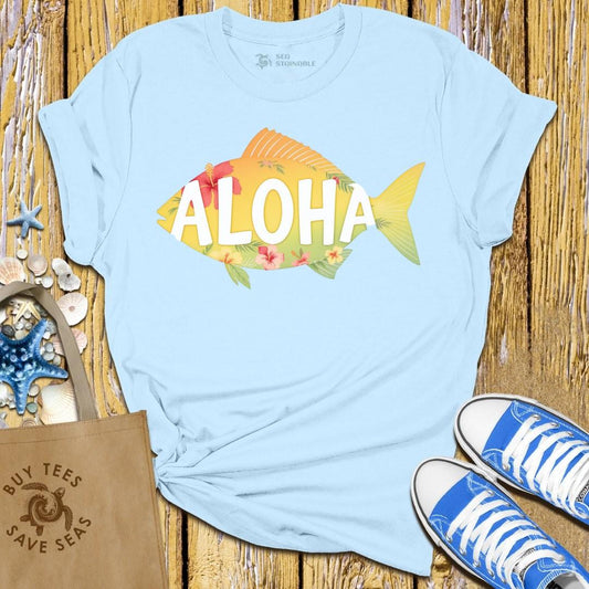 Stylish Light Blue T Shirt