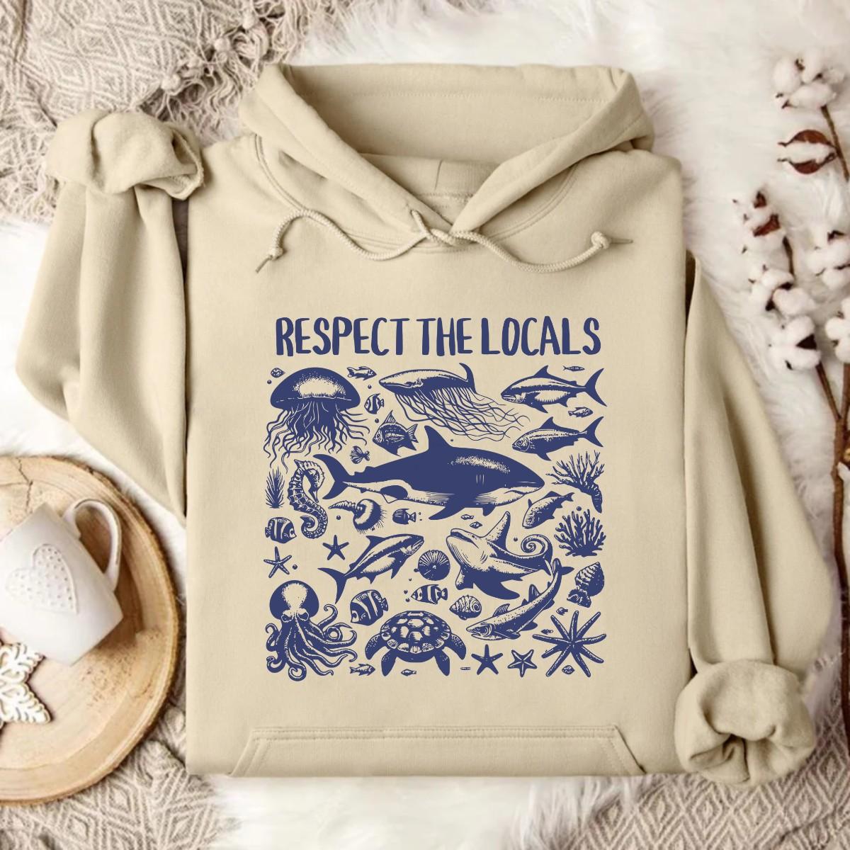 Stylish Sand Beige Ocean Hoodie