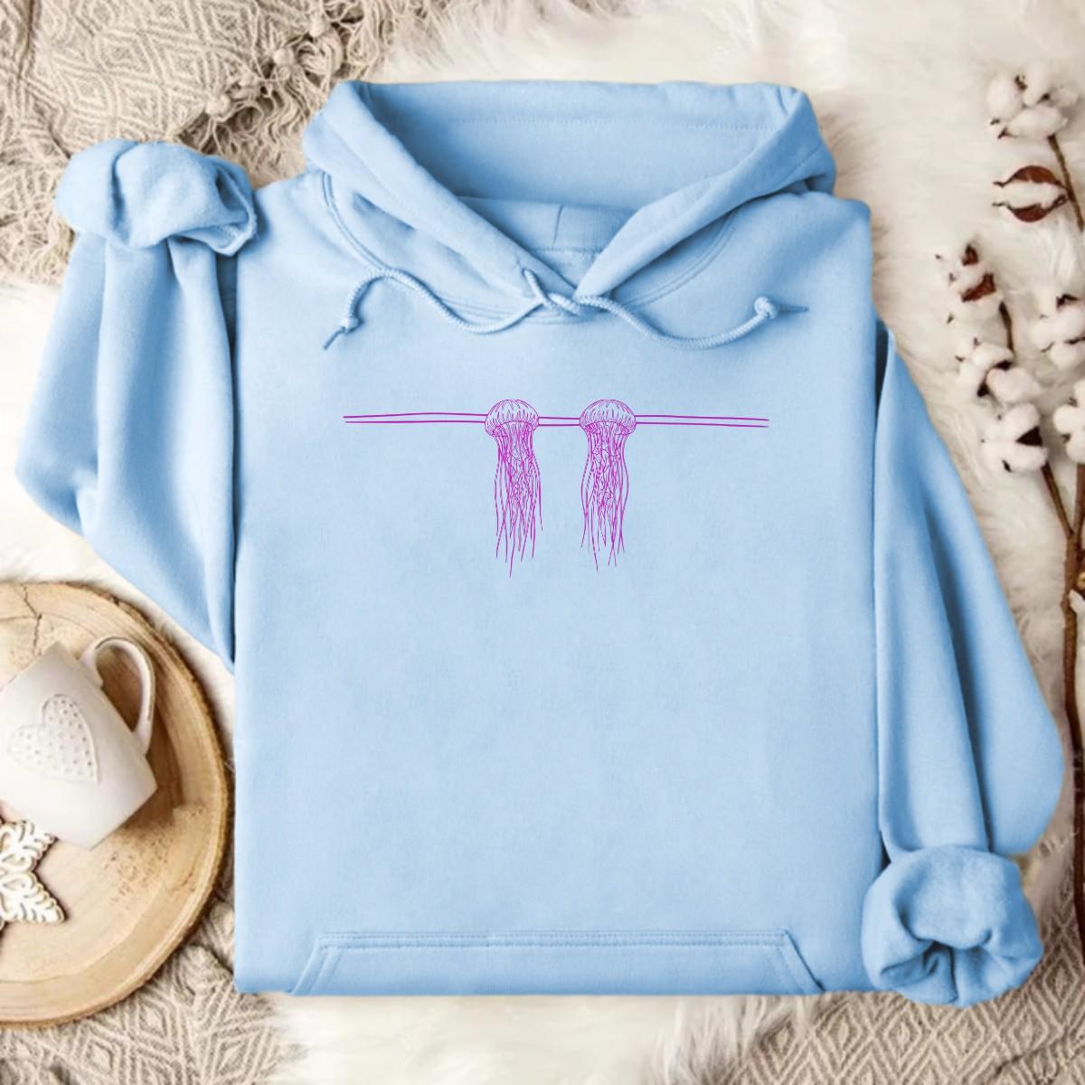 Stylish Light Blue Hoodie