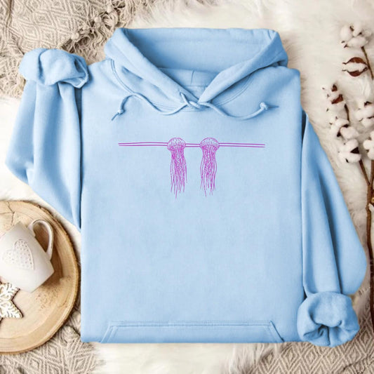 Stylish Light Blue Hoodie