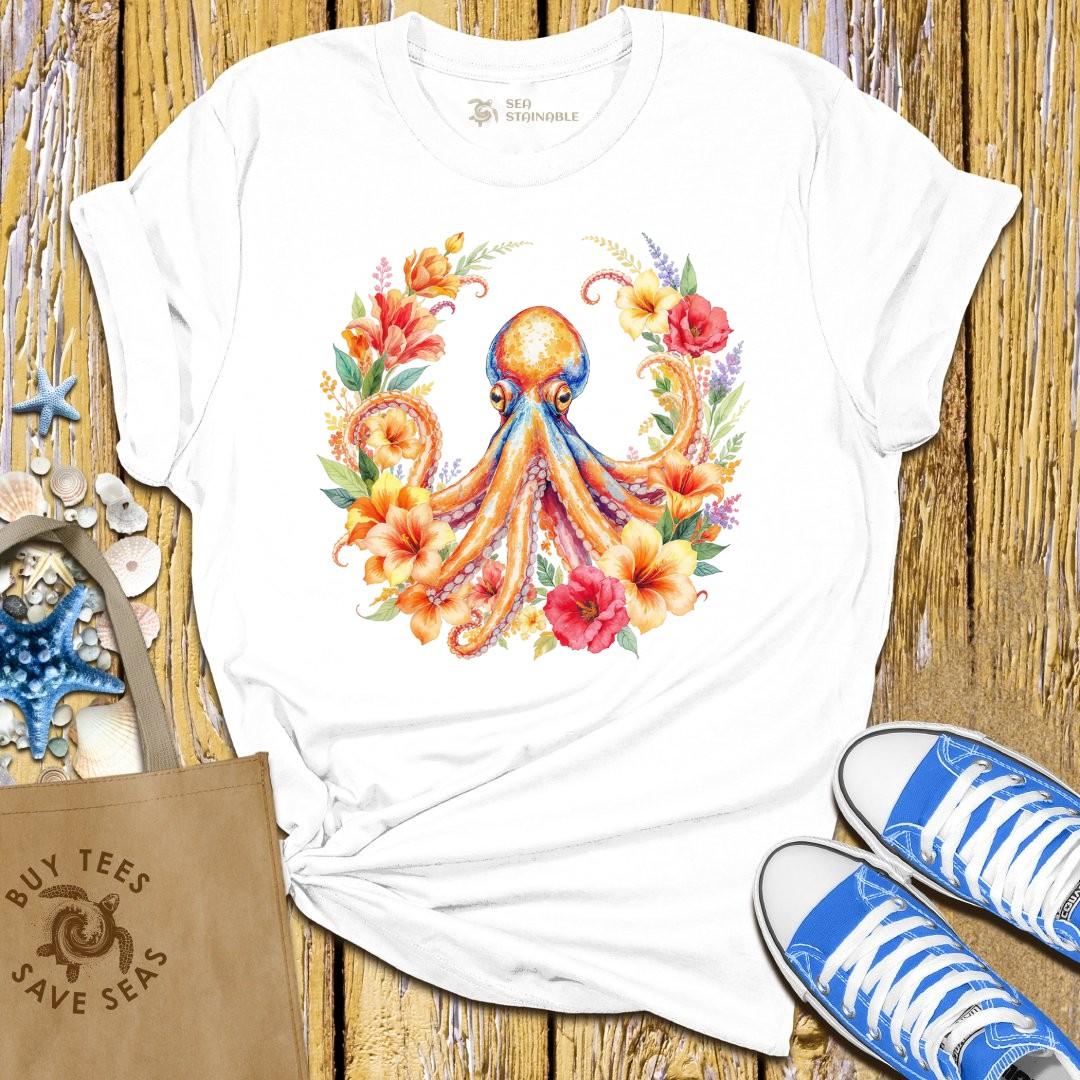 T-Shirt White / S Blush Tentacles T Shirt