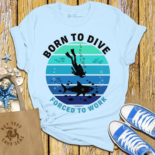 T-Shirt Light Blue / S Born with Gills T Shirt