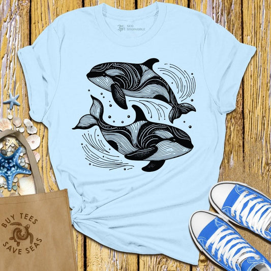 Stylish Light Blue T Shirt