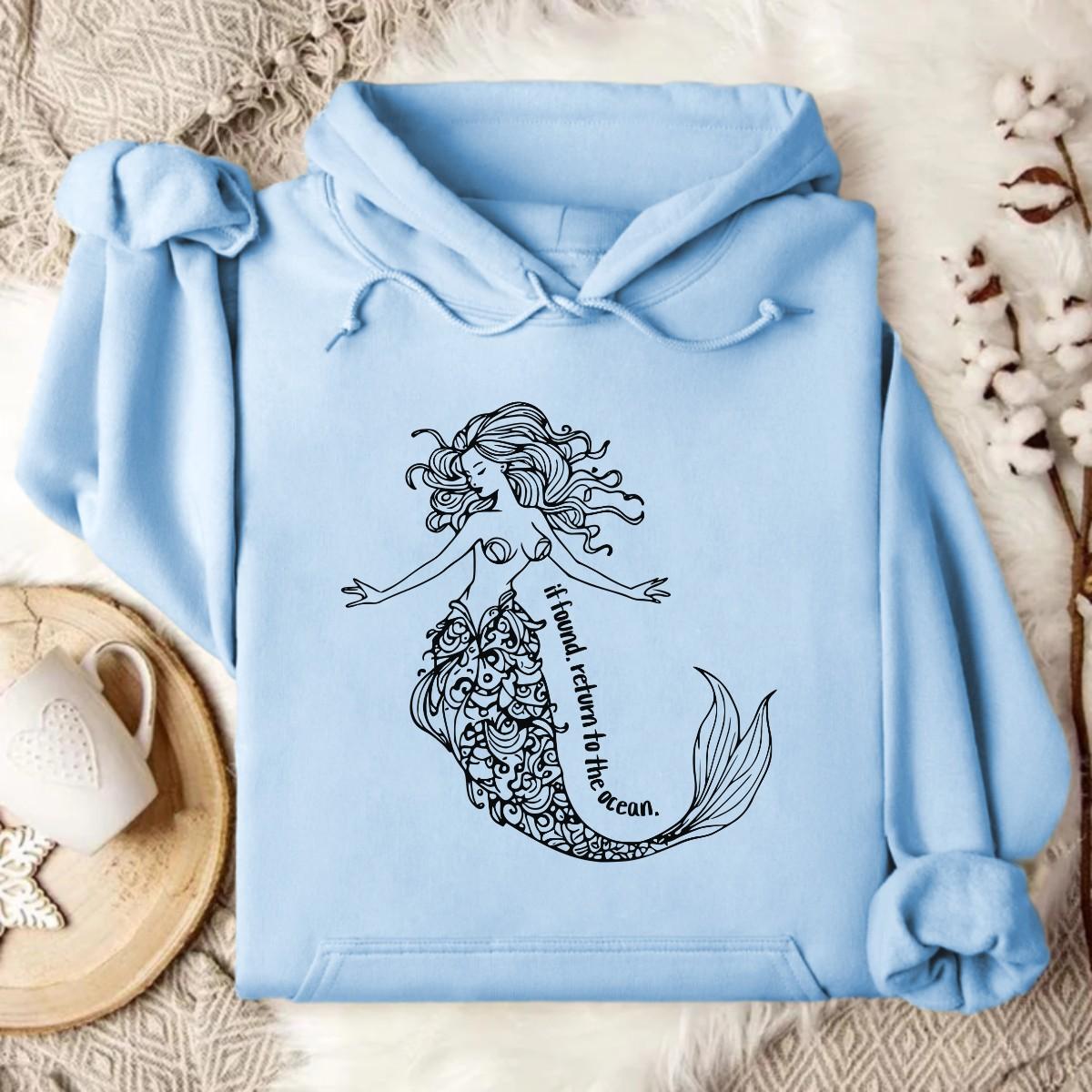 Stylish Light Blue Hoodie