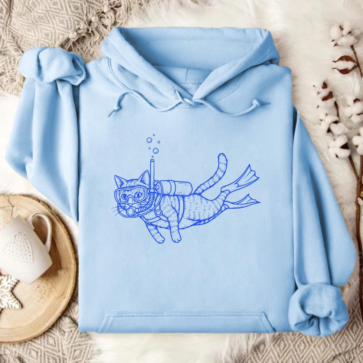 Stylish Light Blue Hoodie