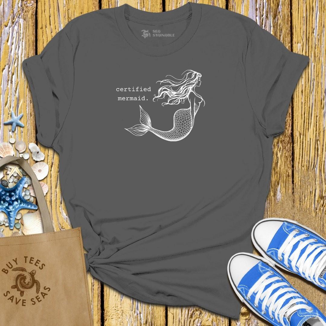 T-Shirt Charcoal / S Certified Mermaid T Shirt