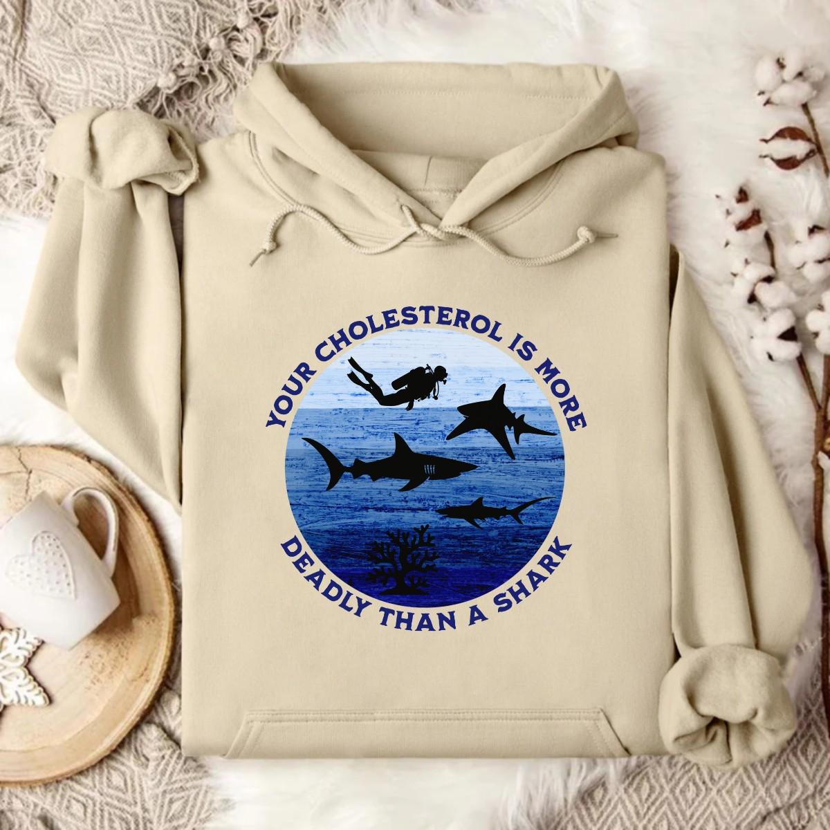 Hoodie Sand / S Cholesterol Warning Hoodie