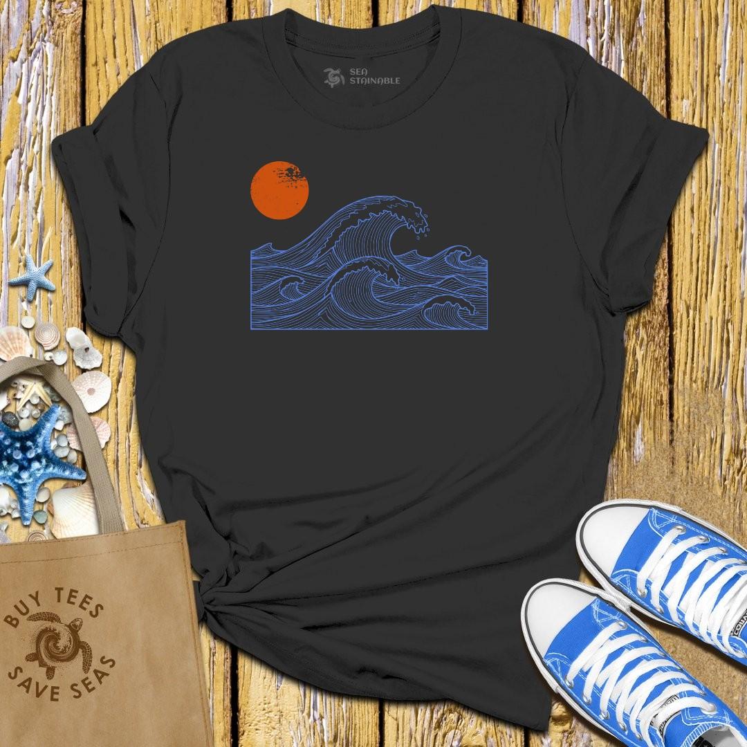 T-Shirt Black / S Crashing Sunset T Shirt