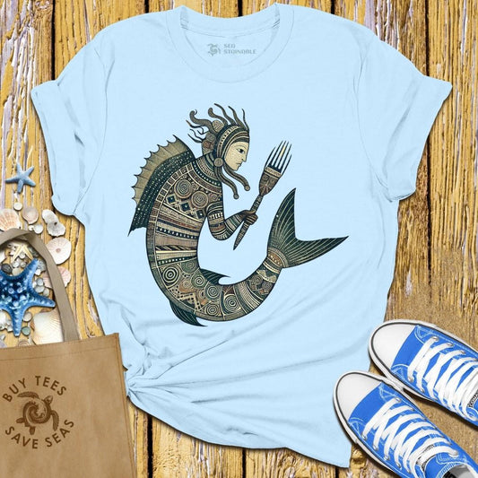 Stylish Light Blue T Shirt